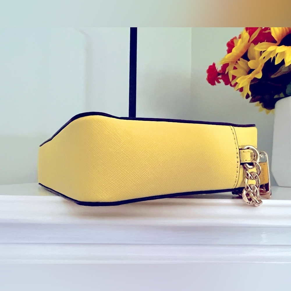 *Like New* Michael Kors Yellow Saffiano Leather Structured Crossbody Bag ๐ - Picture 8 of 12